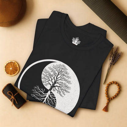 Yin Yang Tree of Balance - Spiritual Nature Tee