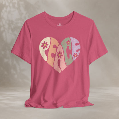 Retro Peace Heart Tee