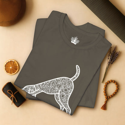 Downward Human Mandala Dog Tee