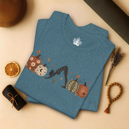 Boho Downward Dog Pumpkin Tee