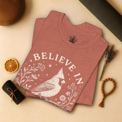 Believe In Good Cardinal Bird Tee