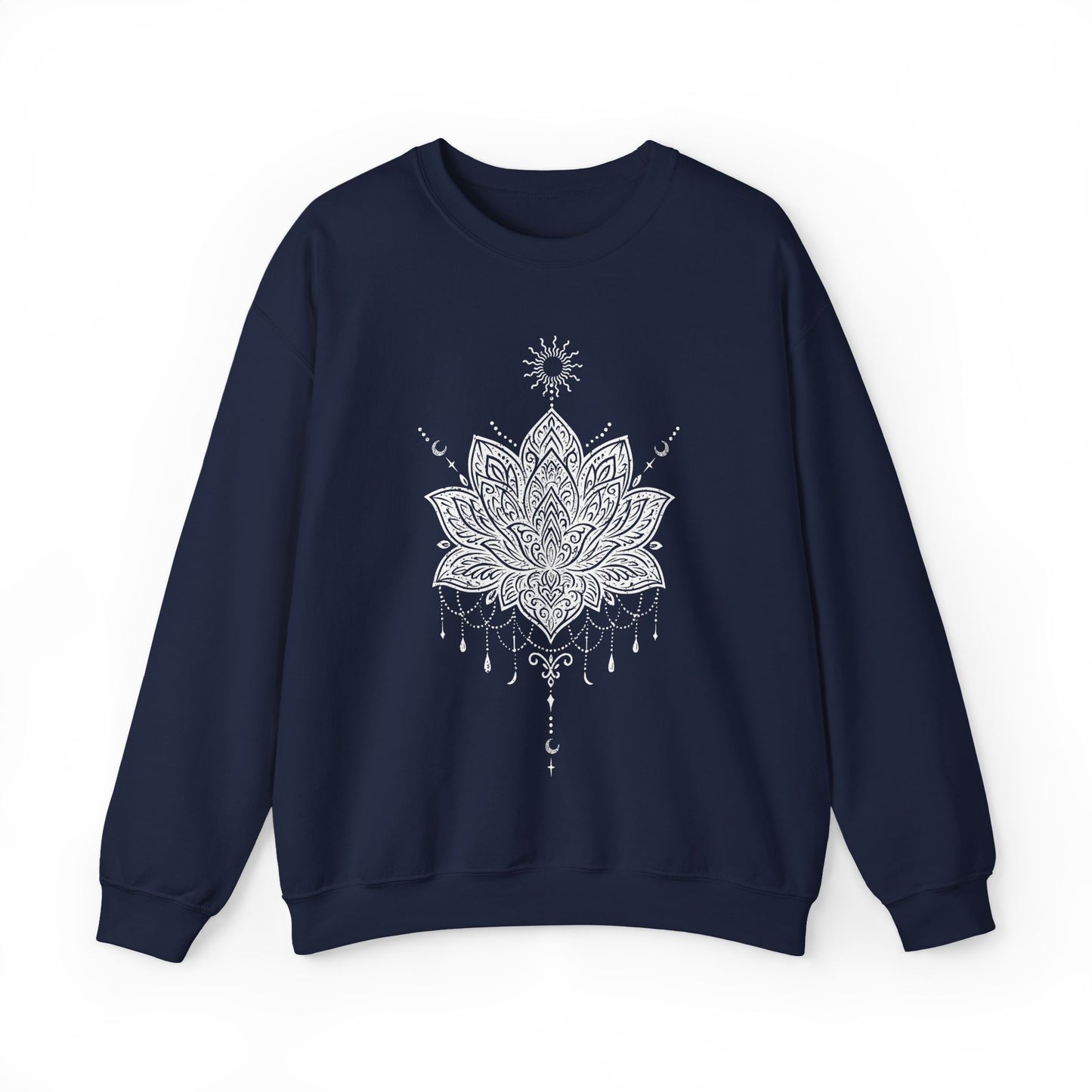 Sweat-shirt Yoga Conscient Mandala Lotus Sacré