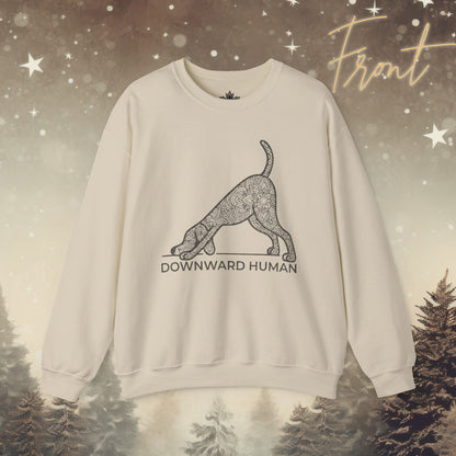 Downward Human Sweater - Mandala Dog