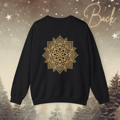 Cozy Breathe Sweater - Mandala Back Print