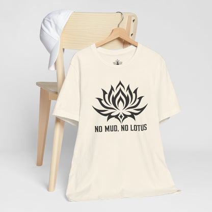 No Mud, No Lotus Tribal Art Men Tee