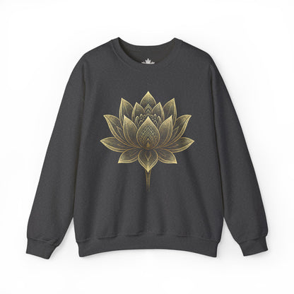 Sweat-shirt Fleur de lotus dorée