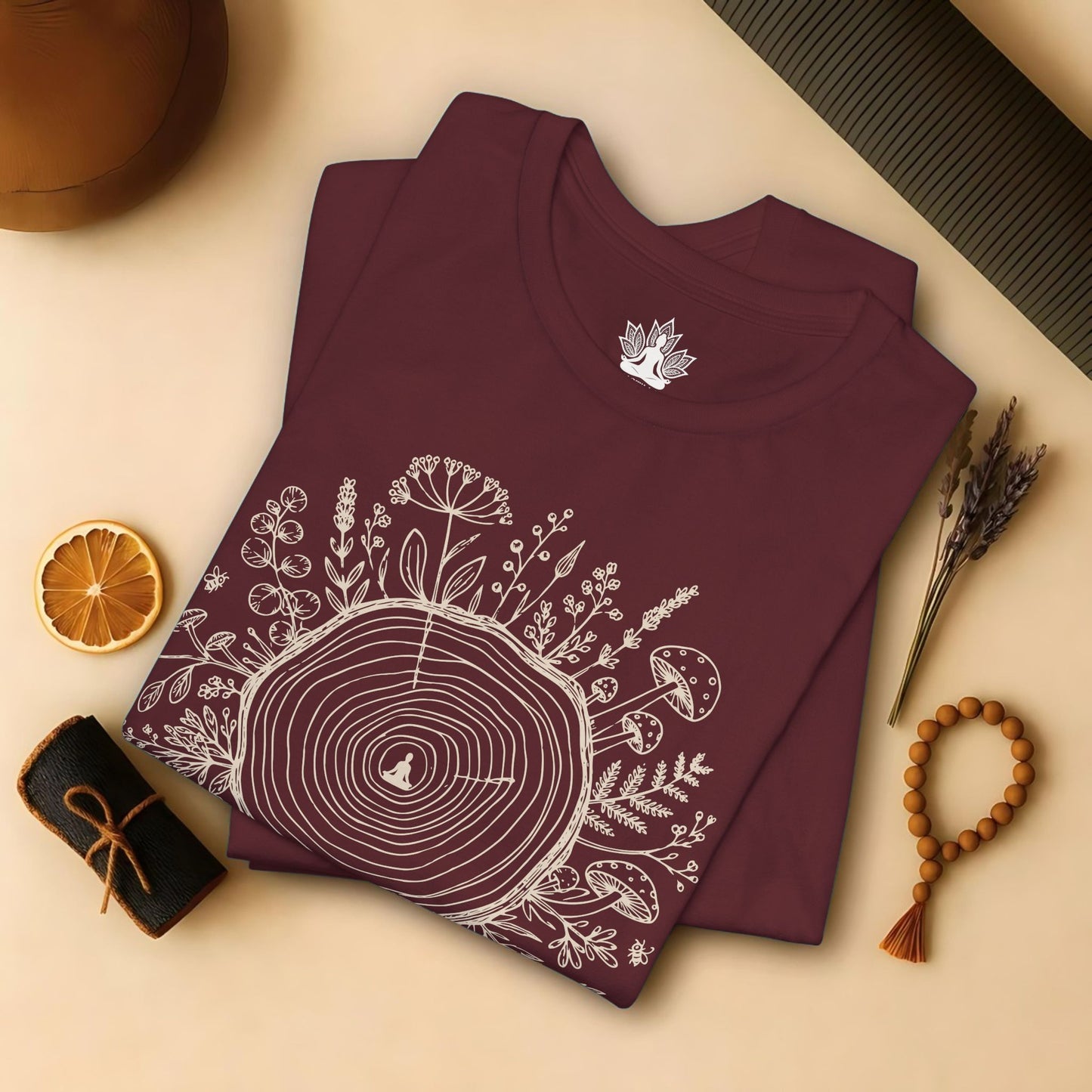 The Quiet Center Botanical Tee