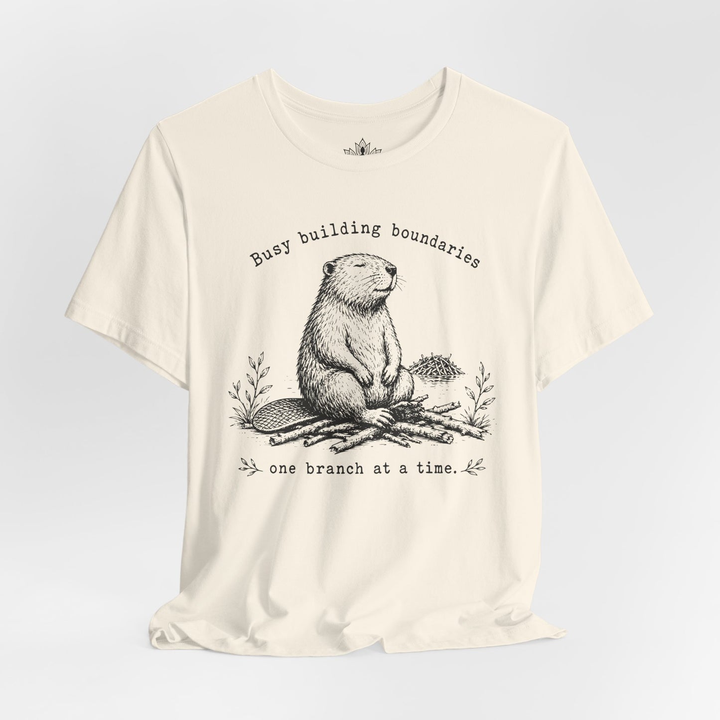 Busy Building Boundaries Beaver Tee