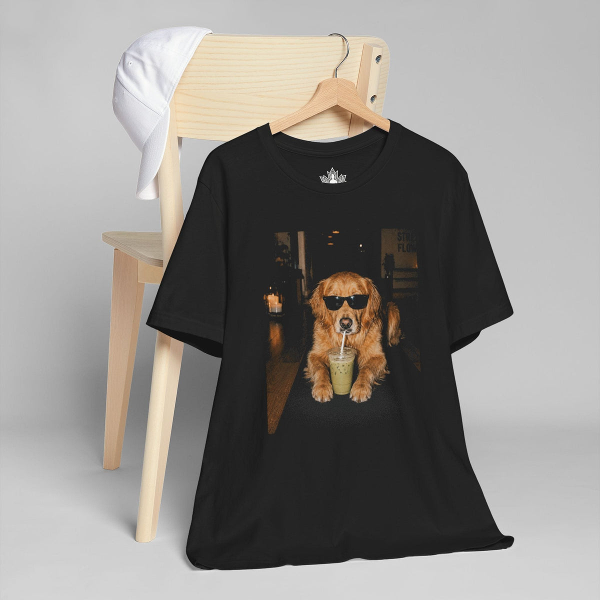 Printify T-Shirt Yogi Dog With Swag Men Tee Yogi Dog With Swag Men Tee
