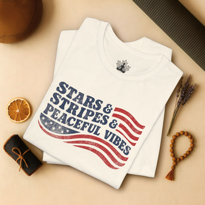 Stars & Stripes & Peaceful Vibes Tee