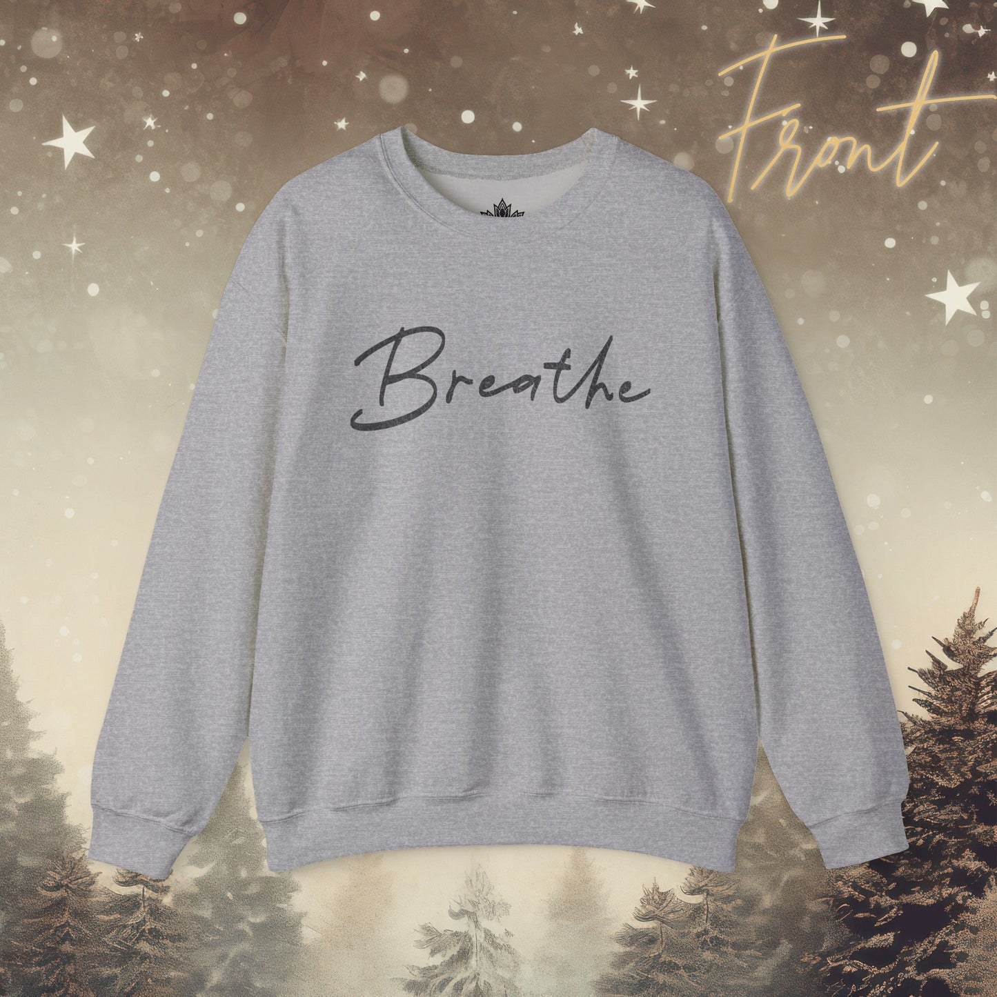Cozy Breathe Sweater - Mandala Back Print