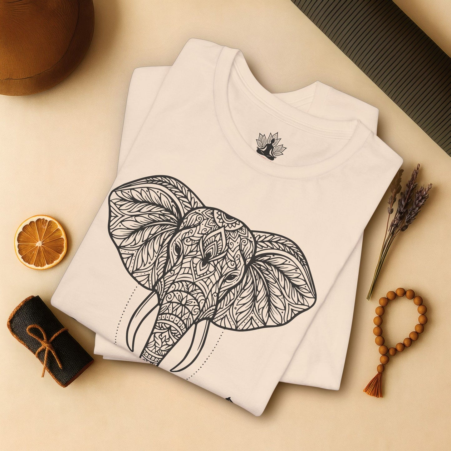 Elephant Mandala Art Tee