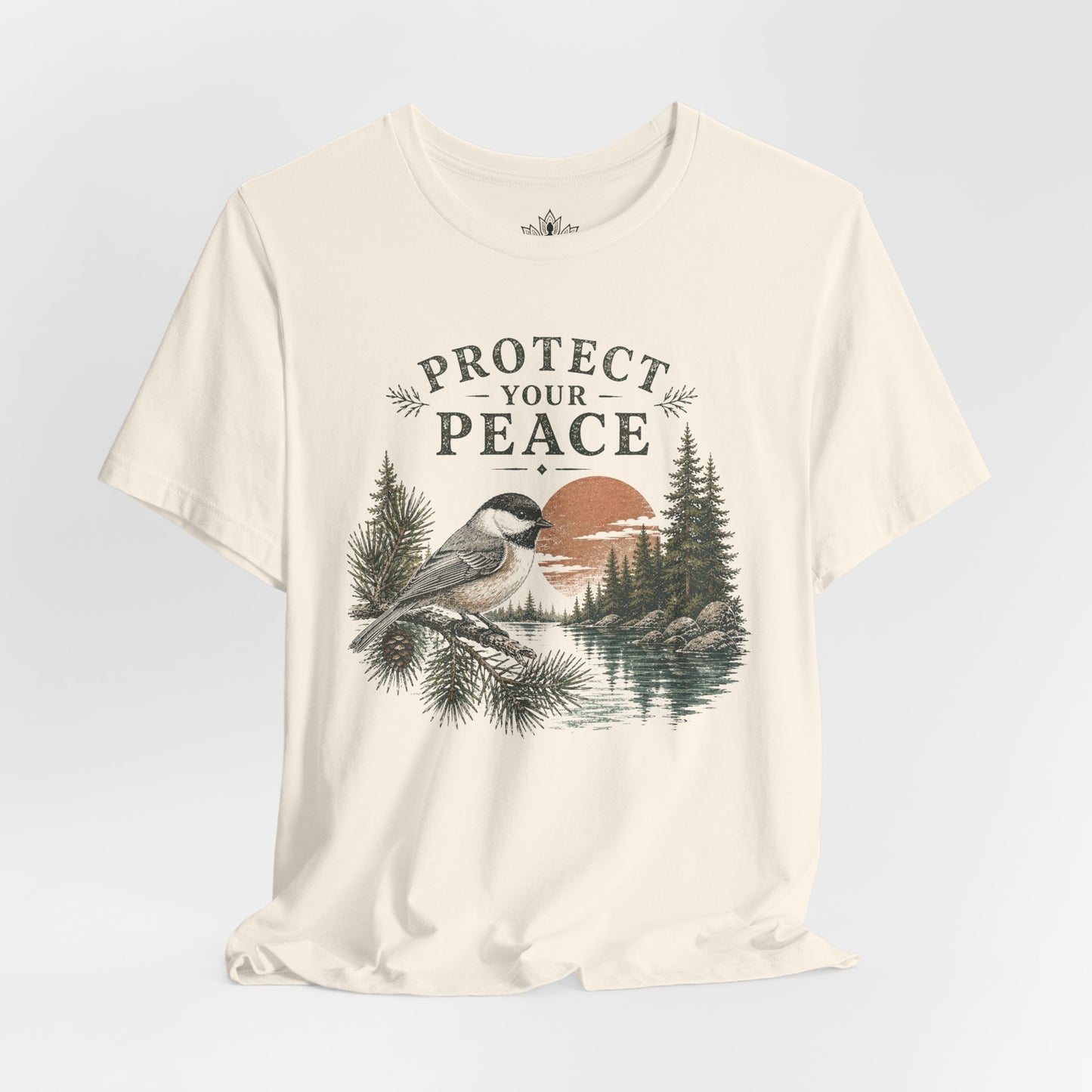 Protect Your Peace Retro Chickadee Tee