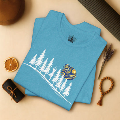 Forest Tree Pose In The Moonlight Tee