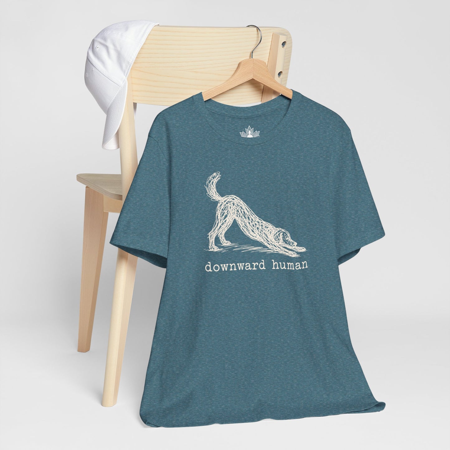 Line Art Downward Human Men Tee