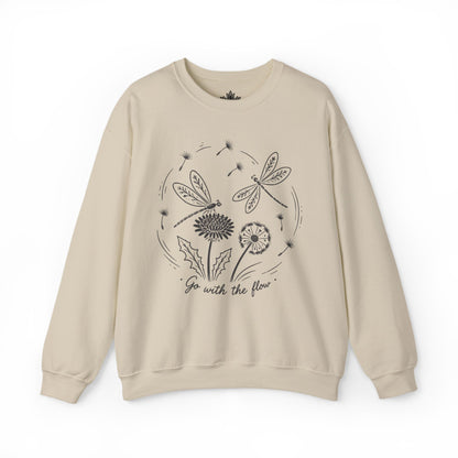 Go With The Flow Delicate Dragonflies Sweatshirt