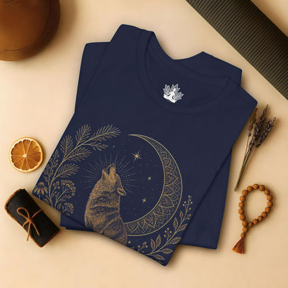 Wolf Song Mandala Moon Tee