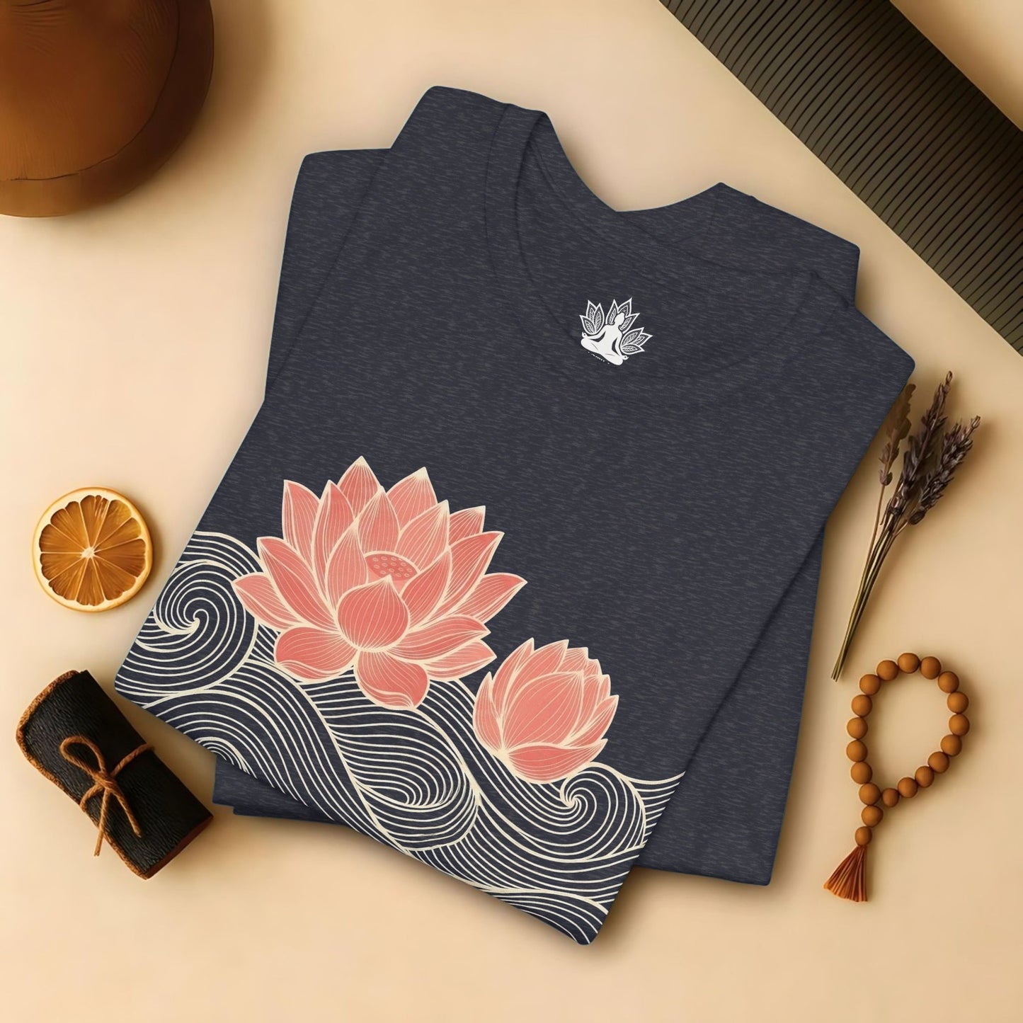 Lotus Bloom & Retro Waves Tee