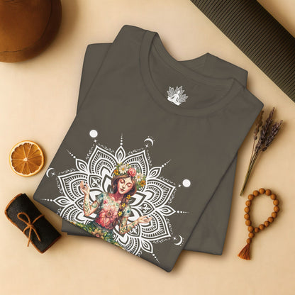 Flower Meditation Boho Tee