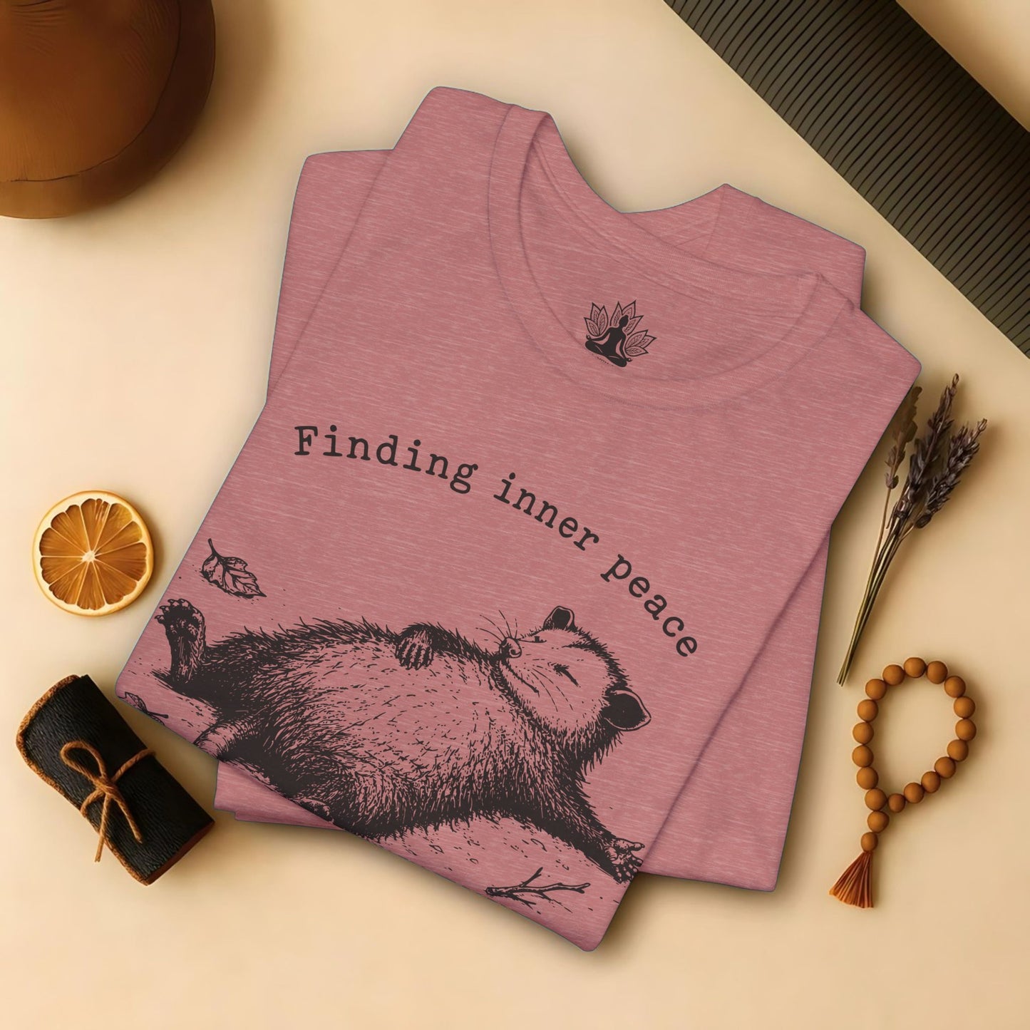 Finding Inner Peace Possum Tee