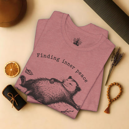 Finding Inner Peace Possum Tee