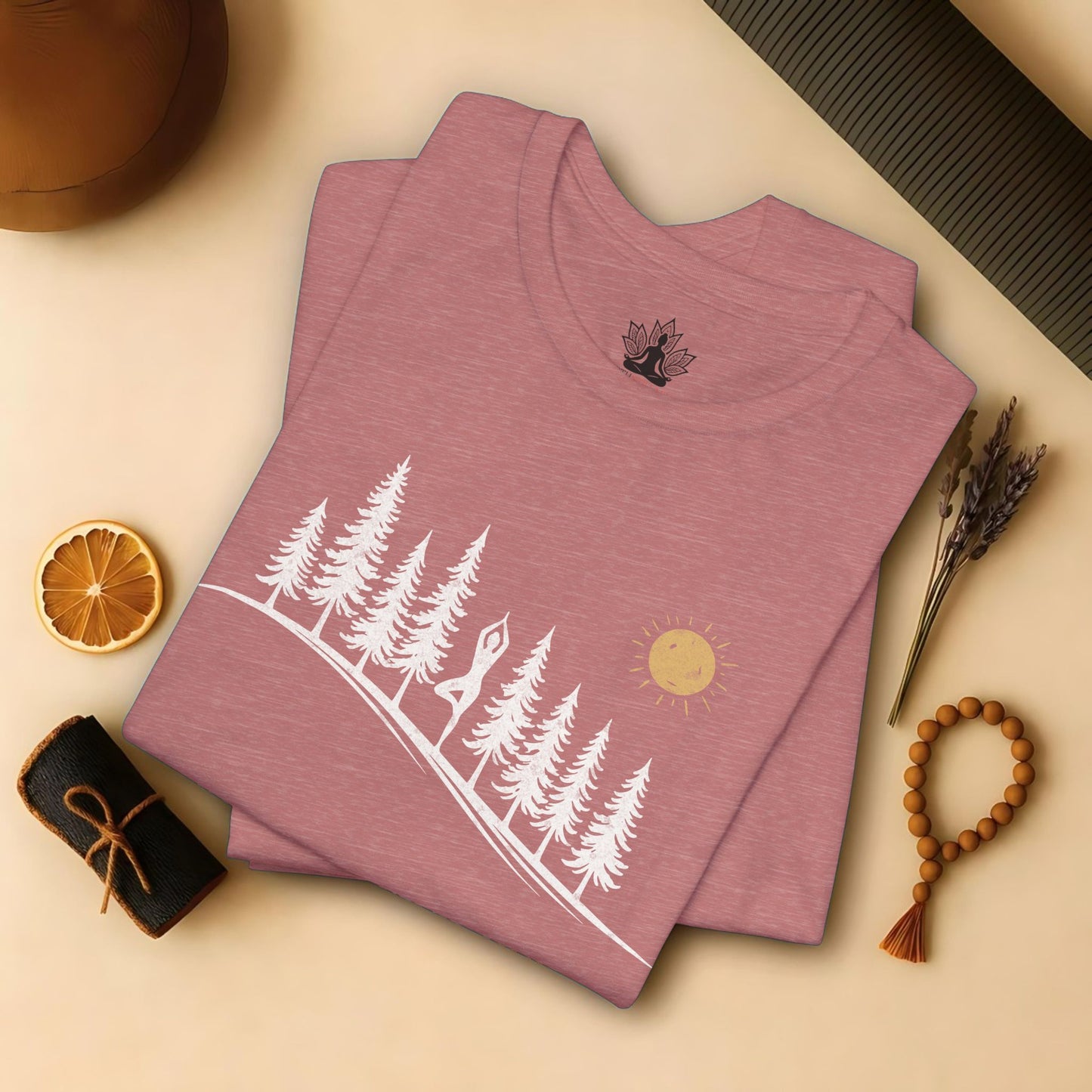 Forest Tree Pose Yoga – Balance in Nature Tee