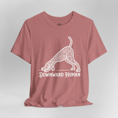Downward Human Mandala Dog Tee