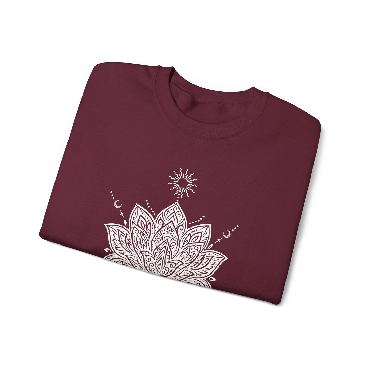 Sweat-shirt Yoga Conscient Mandala Lotus Sacré