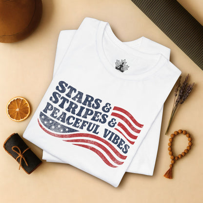 Stars & Stripes & Peaceful Vibes Tee