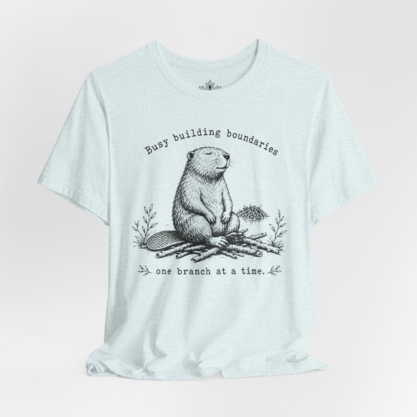 Busy Building Boundaries Beaver Tee