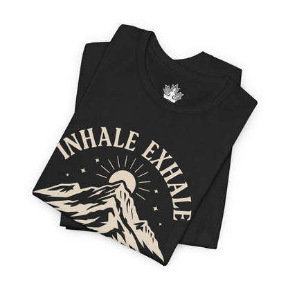 Inhale Exhale Repeat Mountain Men Tee