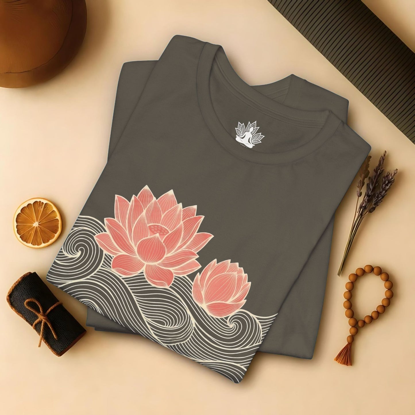 Lotus Bloom & Retro Waves Tee