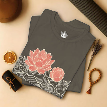 Lotus Bloom & Retro Waves Tee