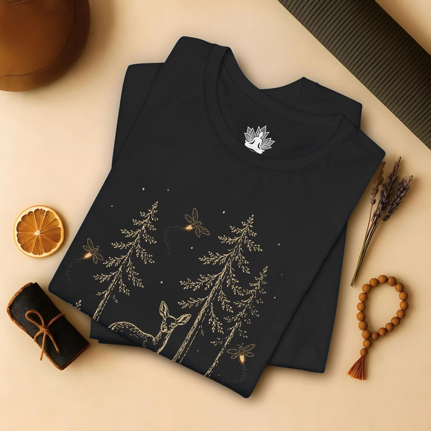 The Quiet Path Doe & Fireflies Tee