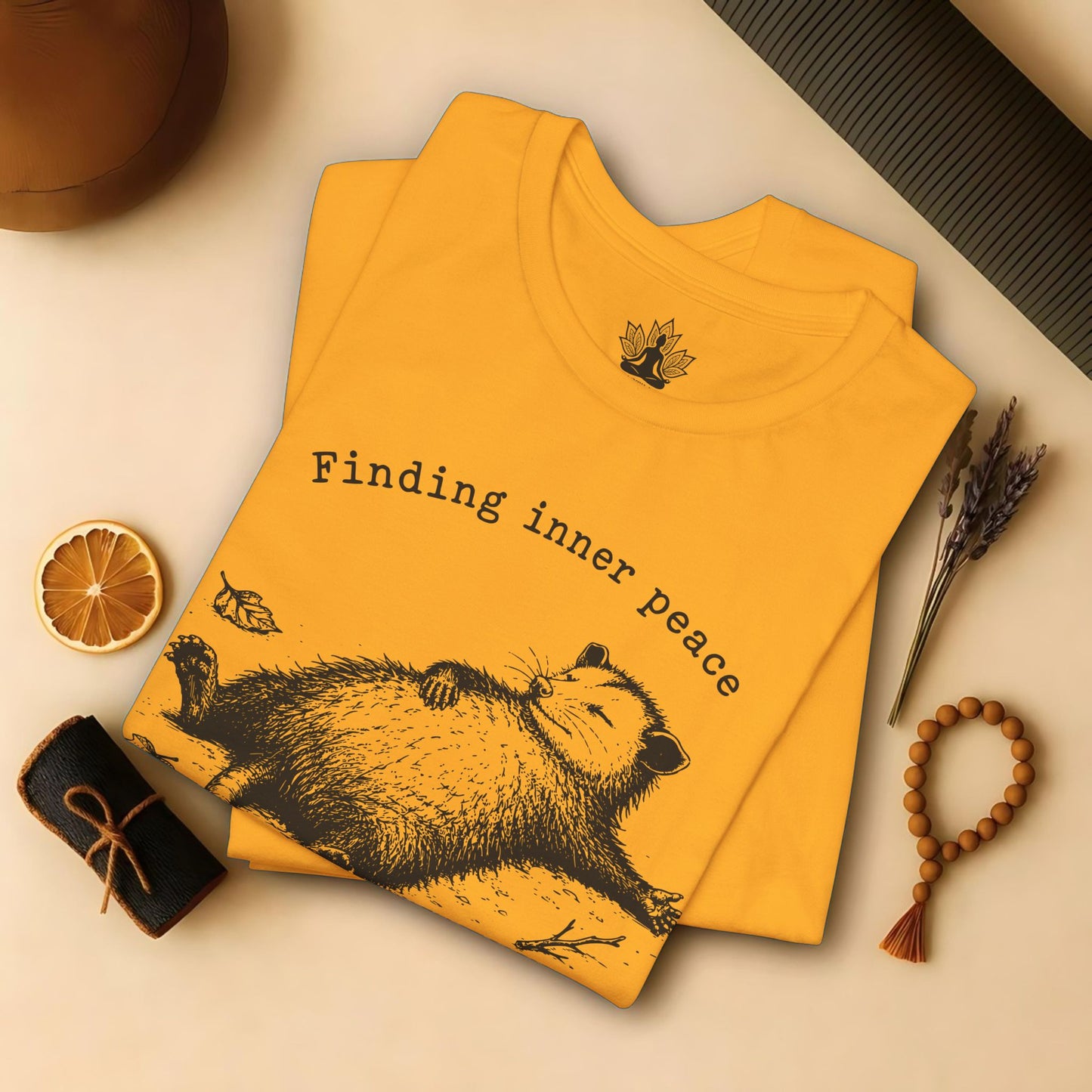 Finding Inner Peace Possum Tee