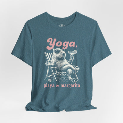 Capybara Yoga, Playa & Margarita Tee