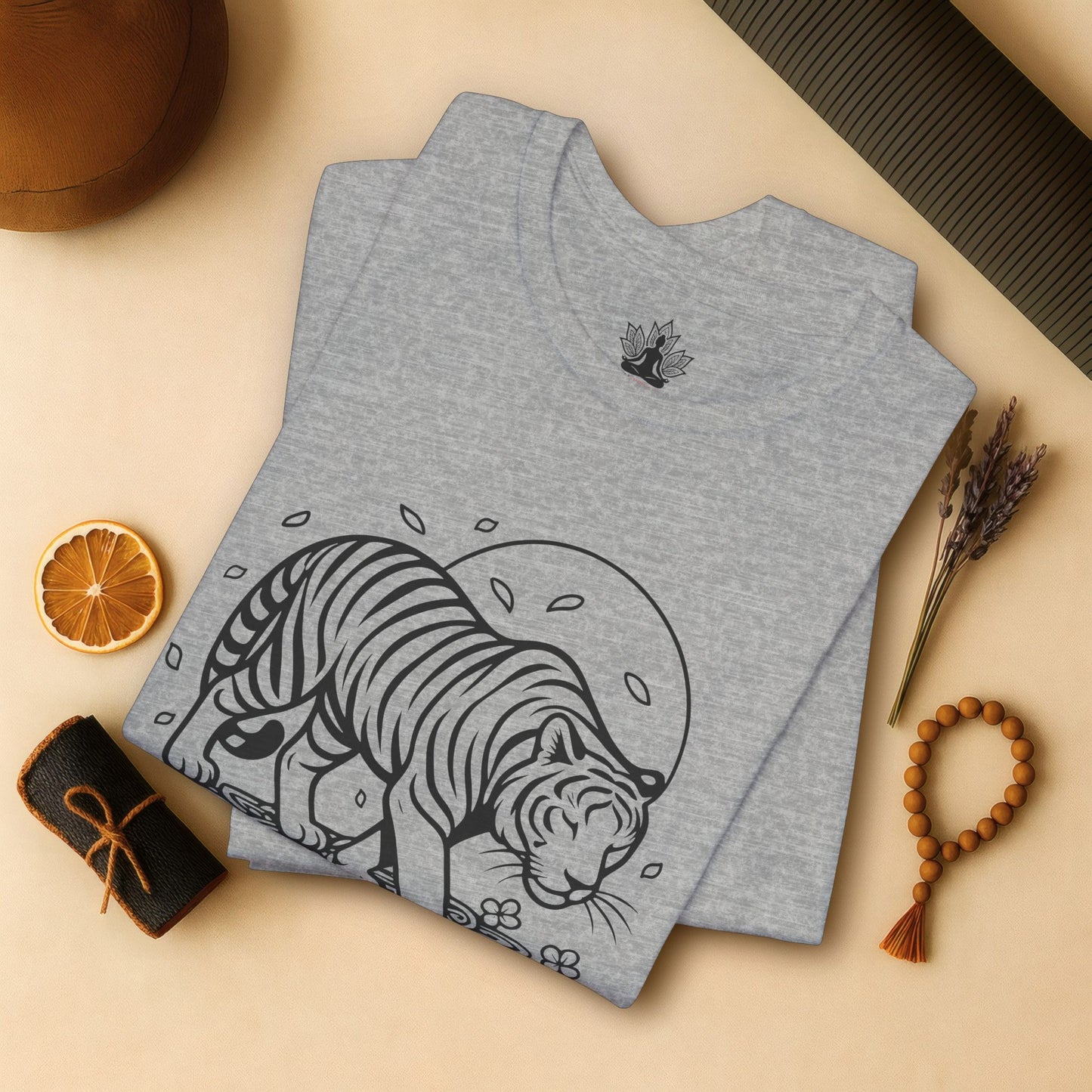 Peaceful Tiger – Mandala Flow Tee