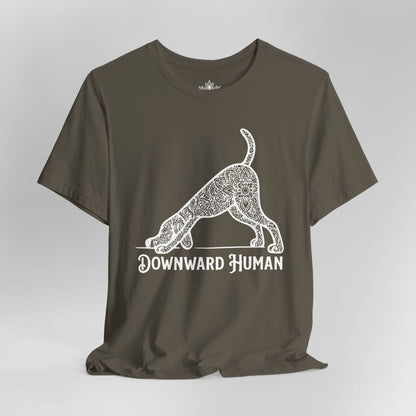 Downward Human Mandala Dog Tee