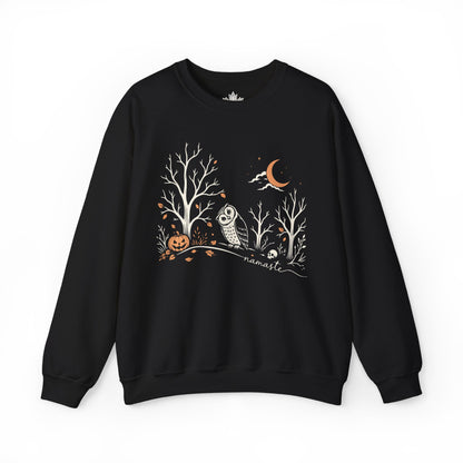 Namaste Forest Owl Halloween Edition Sweatshirt