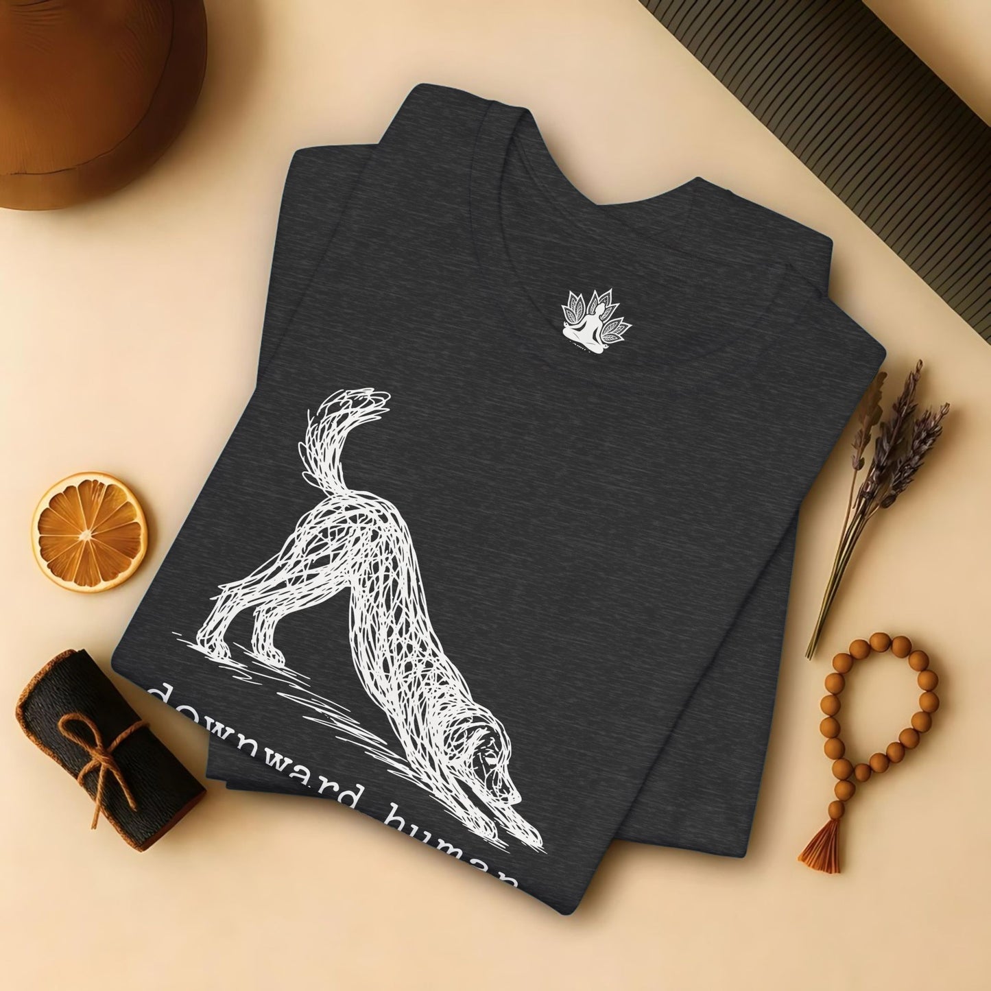 Line Art Downward Human Tee
