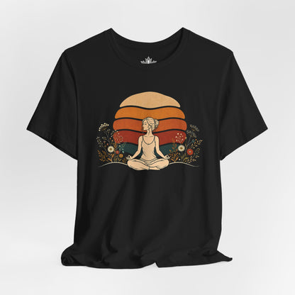 Retro Sunset Meditation Tee