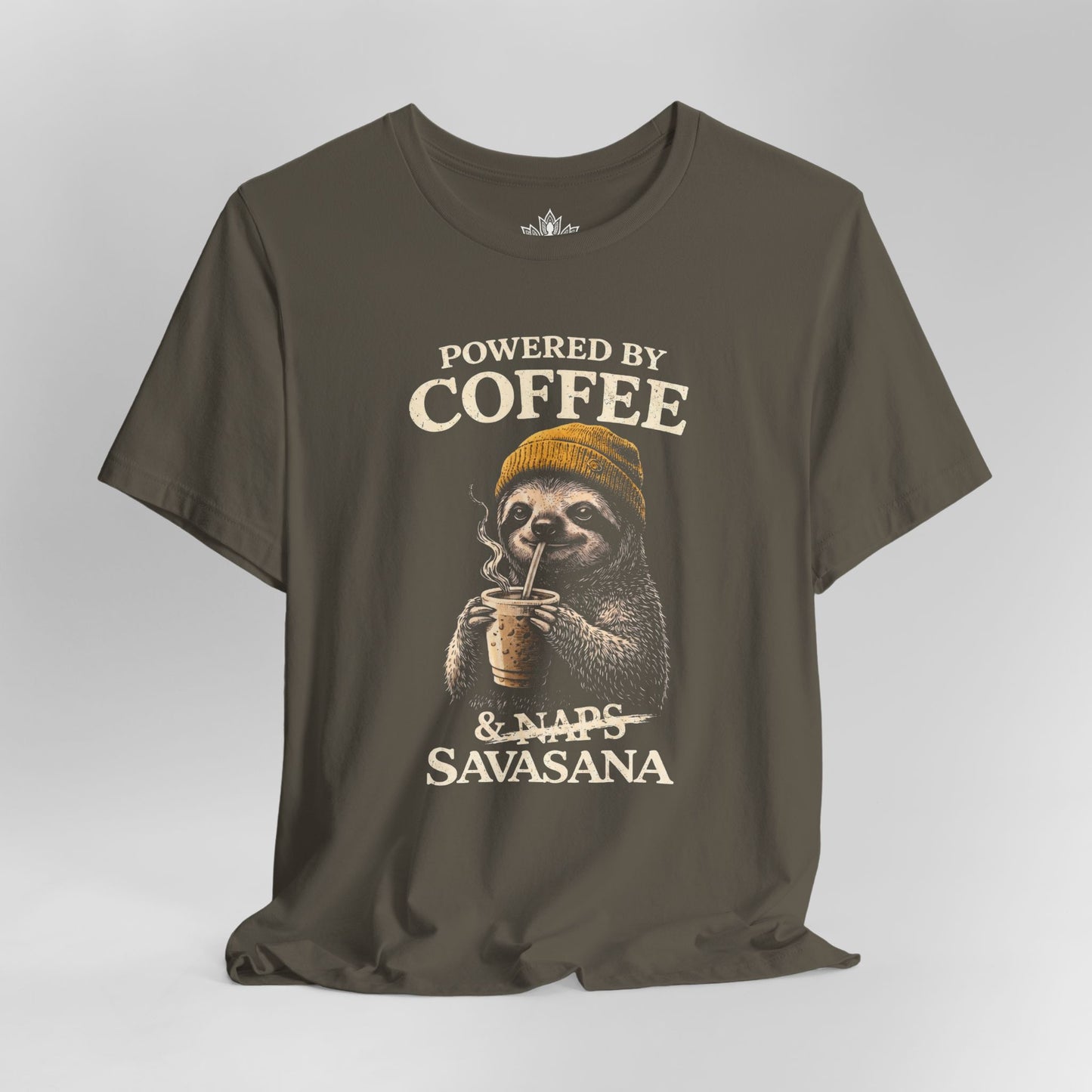 Powered By Coffee & Savasana Men Tee