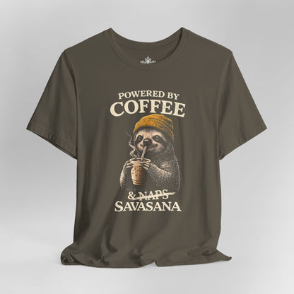 Powered By Coffee & Savasana Men Tee