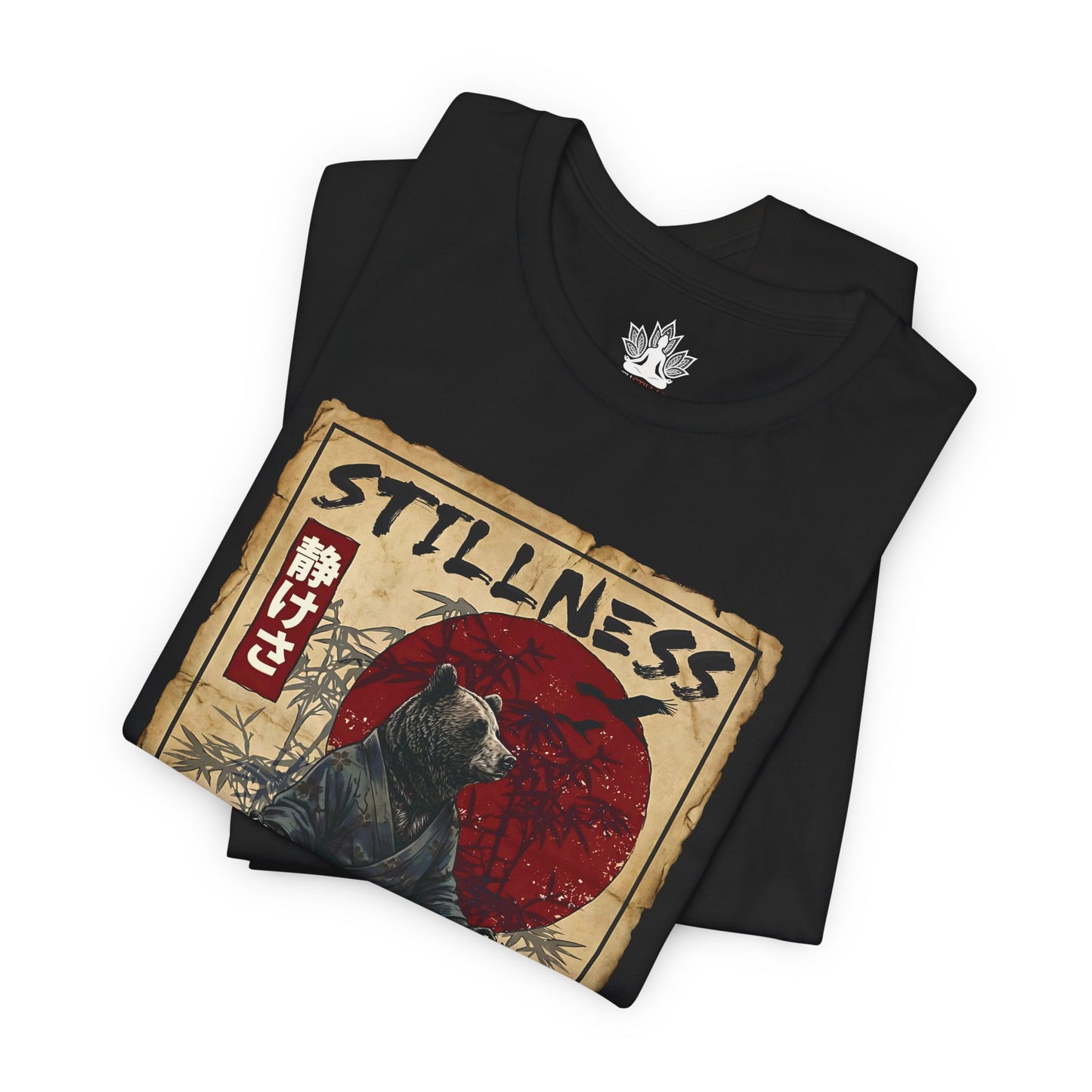 Zen Bear Stillness – Japanese Meditation Art Men Tee
