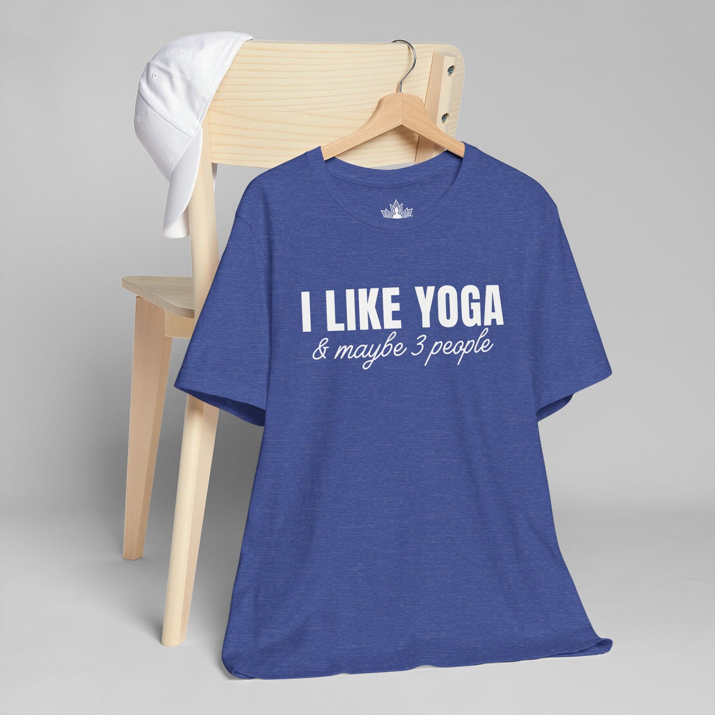 I Like Yoga & Maybe 3 People - Funny Men Tee