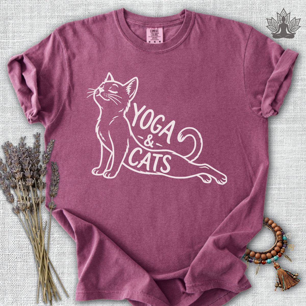 Yoga & Cats Comfort Colors® Tee