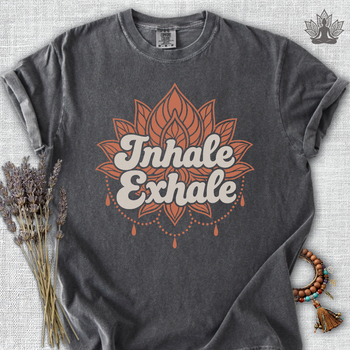 70s Inhale Exhale Comfort Colors® Tee