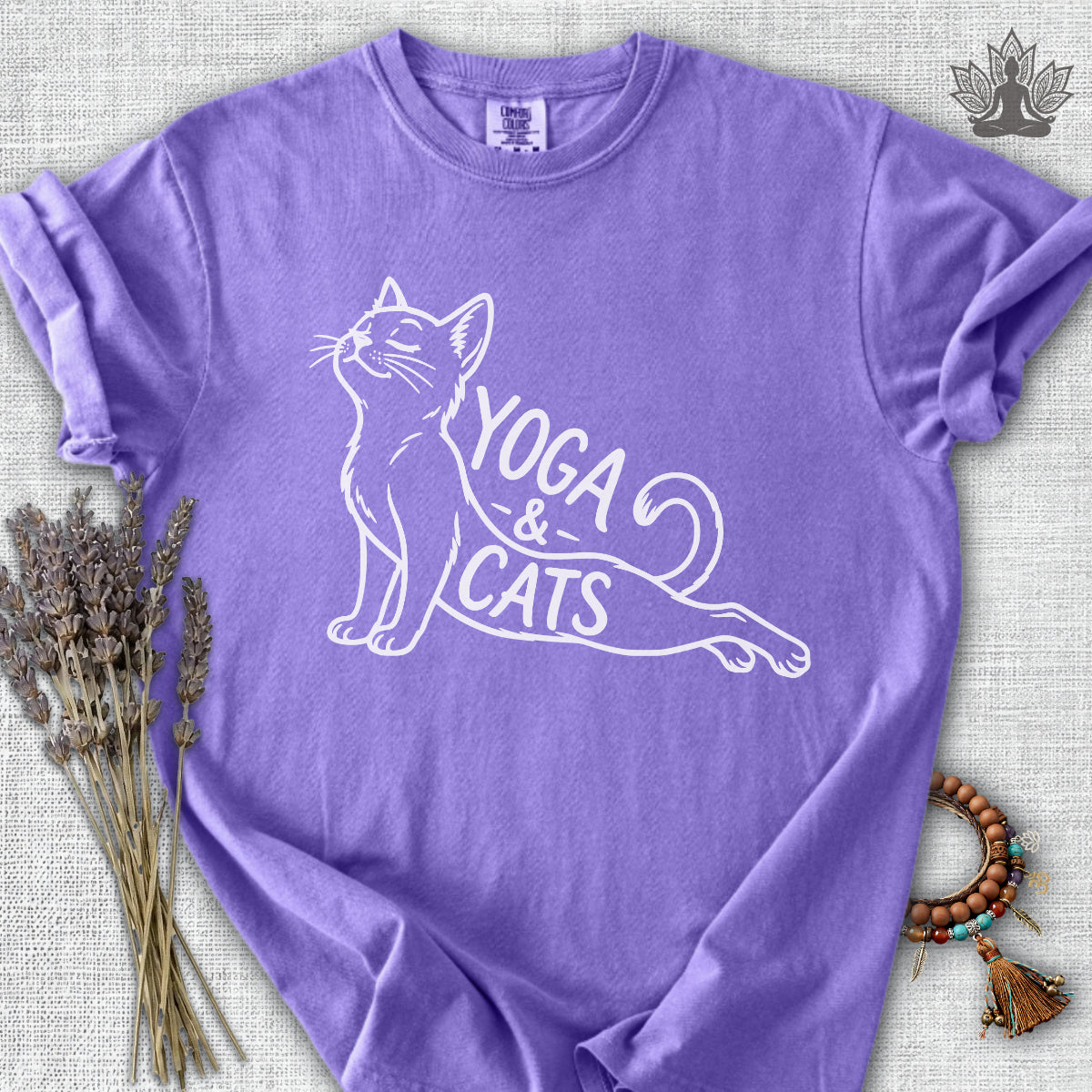 Yoga & Cats Comfort Colors® Tee