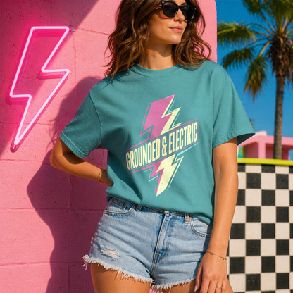 Retro Grounded & Electric Comfort Colors® Tee