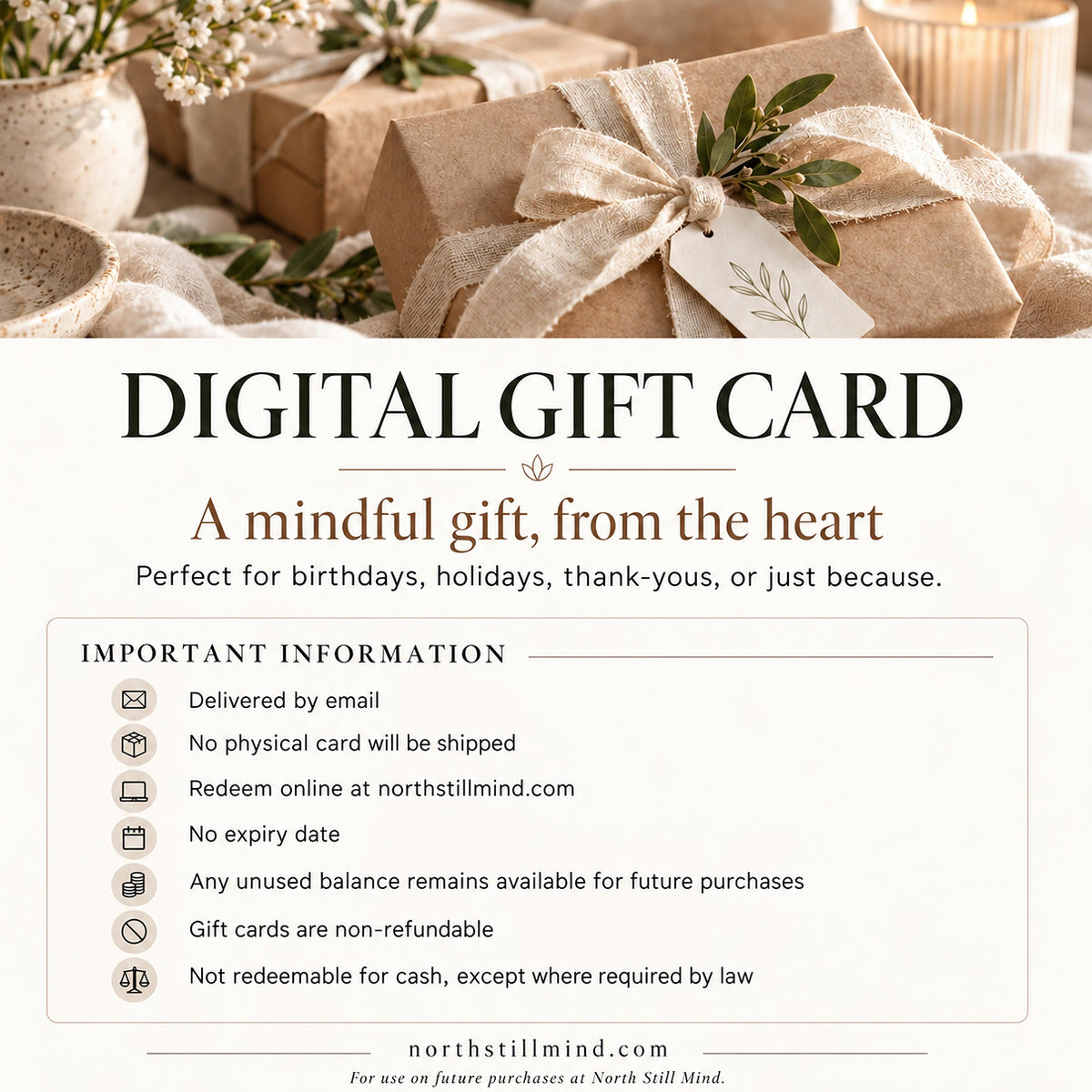 Carte-cadeau North Still Mind